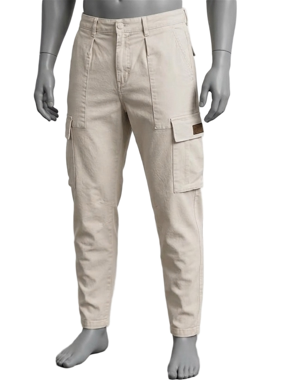 Zara Men’s Cargo Pants in Light Beige 31x28 khaki